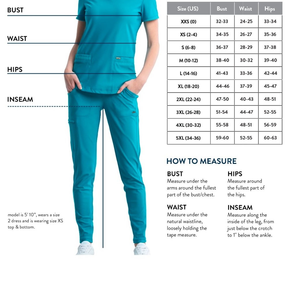 Cherokee Infinity scrub top XL - Picture 11 of 12